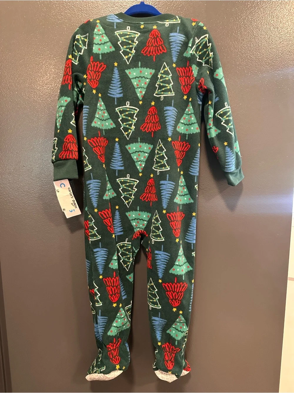**SOLD**NWT Carter’s Christmas fleece pajamas /sleeper unisex size 2T